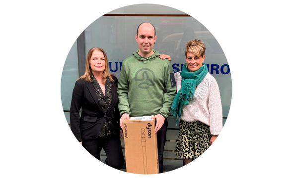 ganador del premio del sorteo Zurich